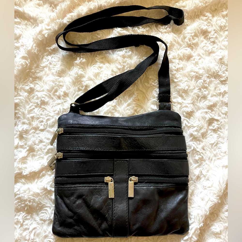 Vintage Small Genuine Leather Crossbody Bag